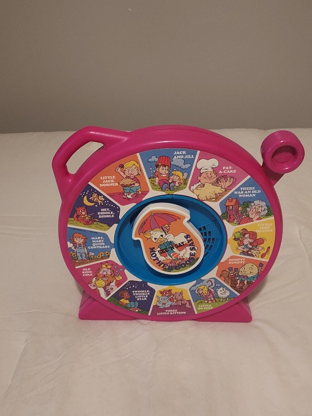 Vintage 1989 Mattel Talking MOTHER GOOSE See 'N Say ...